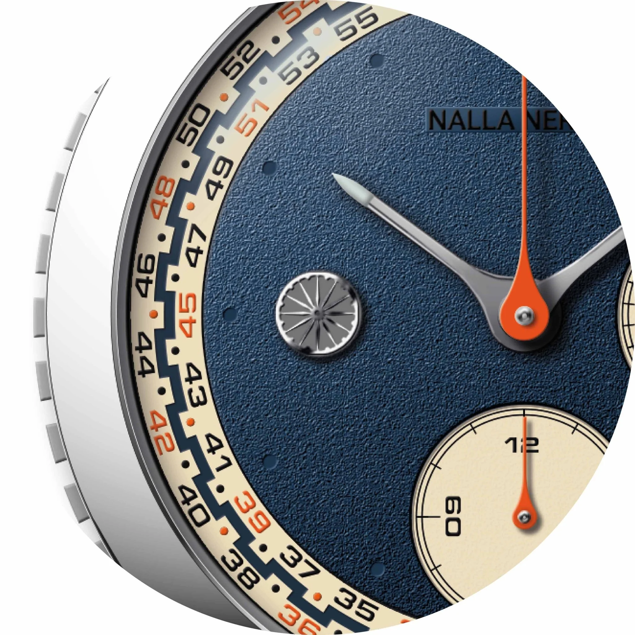 KAALAM MINUTES TIMER - PANDA DIAL - DARK BLUE SKY - REF 7080 - Image 4